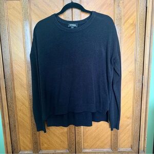 Express Black Knit Sweater Size Xs